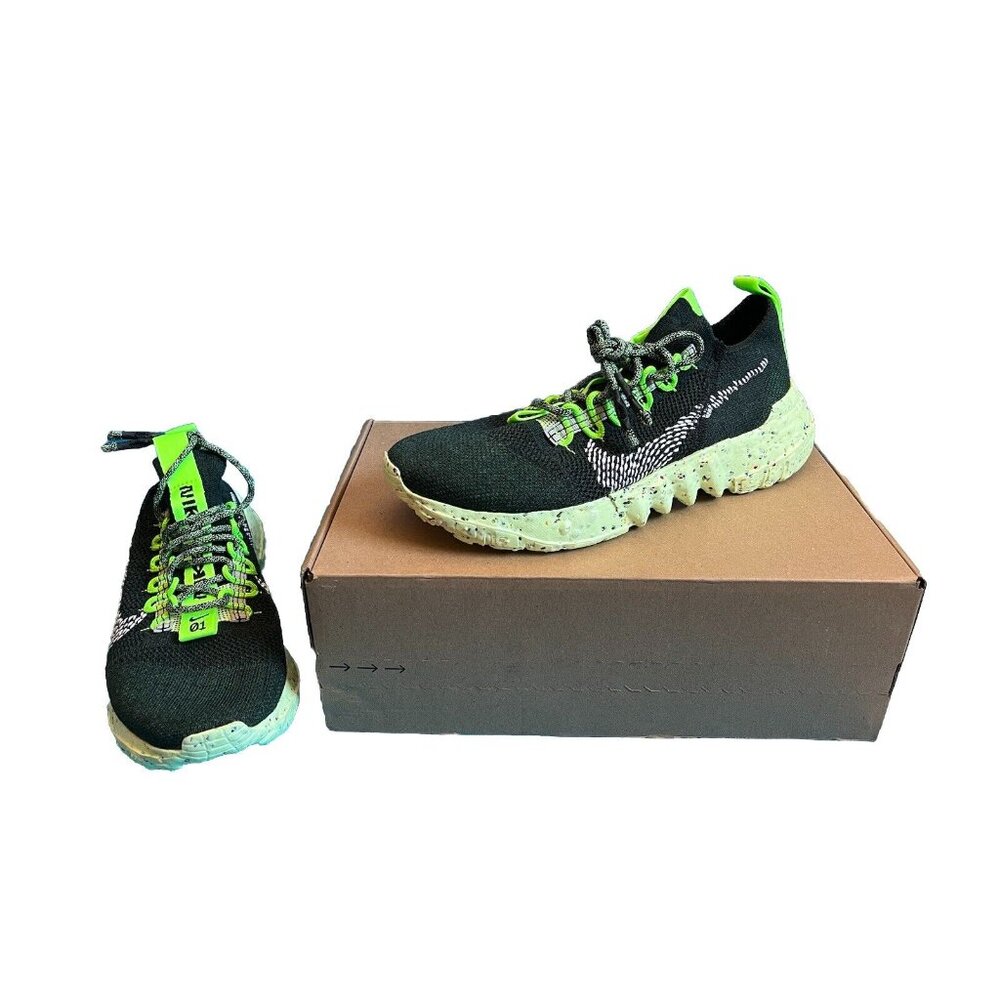 New Nike Space Hippie 01 Carbon Green White DJ3056-300 Men's 8 or Wm's 9.5 shoe